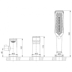 Lemark Смеситель на борт ванны Allegro LM5945CW – фотография-2